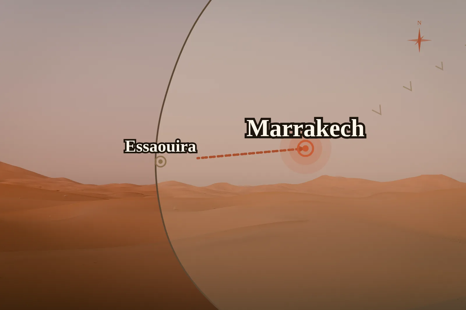 Escursione a Essaouira da Marrakech in Giornata — mappa del percorso 2
